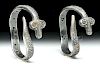 Viking Silver Serpent Bracelet Pair - 144.3 g
