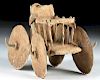 Rare Anatolian Bronze Wheeled Cart Toy
