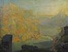 FREDER, Frederick. Oil on Canvas "Sunrise, Toldeo"