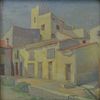 FREDER, Frederick. Oil on Canvas. "Old Houses,