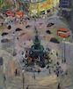 PHILIPP, Robert. Oil on Canvas. "Piccadilly Circus