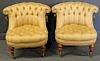 BAKER. Pair of Upholstered Club Chairs.