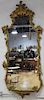 Large Carved Gilt Wood Antique Mirror with