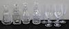 BACCARAT. Lot of Decanters and 6 Stems.