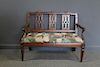 Antique Continental Settee.
