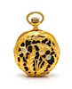 An Art Nouveau Yellow Gold, Diamond and Enamel Pocket Watch, Tiffany & Co., 14.40 dwts.
