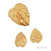 18kt Gold and Diamond Leaf Suite, Andrew Grima