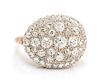 A Vintage Gold and Diamond Bombe Ring, 5.85 dwts.