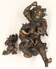 JAPANESE BRONZE FIGURAL GROUP