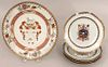 (on 5) 18TH C. CHINESE EXPORT ARMORIAL PLATES