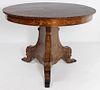 AUSTRIAN CLASSICAL INLAID MARQUETRY CENTER TABLE