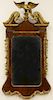 CHIPPENDALE MAHOGANY AND PARCELGILT CONSTITUTION MIRROR