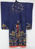 JAPANESE SILK AND EMBROIDERED  ROBE
