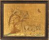CHINESE NEEDLEWORK PICTURE, CHINA TRADE FRAME