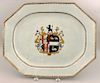 18TH C. CHINESE EXPORT ARMORIAL MEAT PLATTER