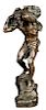 Bronze Figure, Hunter Bearing a Boar, 19thc.