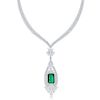 8.57ct. Emerald & 8.81 ct. Diamond Necklace
