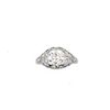 Art Deco Platinum Diamond Antique Engagement Ring
