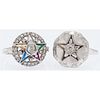 Order of the Eastern Star Rings in White Gold