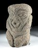 Mayan Pre-Classic Stone Seated God, ex-Butterfields