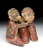 Chinesco Polychrome Conjoined Seated Couple