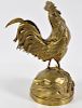 "Le Reveil" French Bronze Rooster by A. Cain