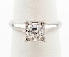 Jabel Platinum .54 Carat Diamond Engagement Ring