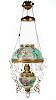 Hand Painted Victorian Hanging Parlor Lamp
