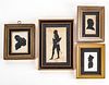 Collection of 4 19th C Silhouettes