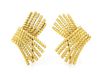 A Pair of 18 Karat Yellow Gold Earclips, Schlumberger for Tiffany & Co., 11.38 dwts.