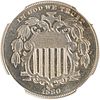 U.S. 1880 PROOF SHIELD 5C COIN
