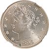 U.S. 1895 LIBERTY 5C COIN