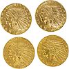 U.S. INDIAN HEAD $5 GOLD COINS