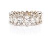 A Graduated Platinum and Diamond Eternity Band, 3.20 dwts.