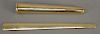 Tiffany & Co. 14 karat gold letter opener with holder (holder missing a part). length 5 1/2 inches, total weight 61.6 grams.   P...