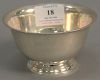 Tiffany & Co. sterling silver revere style bowl inscribed: The Rockefellers, September 7, 1940, Forbes 1917-1987, marked on bottom:...