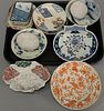 Tray lot of assorted Chinese and Japanese porcelain, tray and small dishes. 

Provenance: Estate of Peggy & David Rockefeller having...