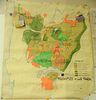 Two hand colored two part maps of Rockefellerland to include Pocantico Hills New York, Westchester County and Area for Early Action....
