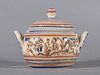 Covered Tureen, Hand Decorated Ceramic