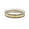 CARTIER YELLOW GOLD & STERLING BAND RING