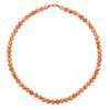 CORAL BEAD NECKLACE