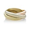 TRICOLOR GOLD ROLLING RING