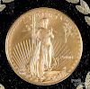Liberty eagle 1 ozt fine gold fifty dollar coin.