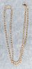 14K yellow gold necklace, 16.3 dwt.