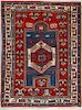 Antique Kazak Rug, Caucasus: 4'6'' x 6'
