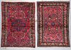 2 Antique Hamadan Rugs, Persia