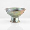 Beatrice Wood Iridescent Footed Vessel