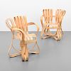 Pair of Frank Gehry CROSS CHECK Arm Chairs