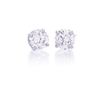 A Pair of White Gold and Diamond Studs Earrings, 1.10 dwts.
