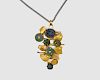 ATELIER JANIYE 18K Gold, 24K Gold, and Antique Egyptian Faience Pendant